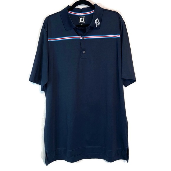 FootJoy Shirts Footjoy Athletic Fit Solid Lisle Self Collar Fj Tour